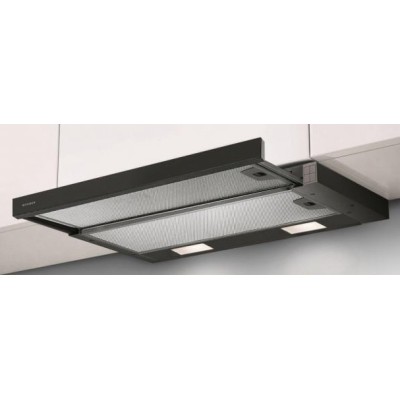 Витяжка Faber телескоп, 60см, 701м.куб/год, Flexa Ng Hip Bk A60, чорний