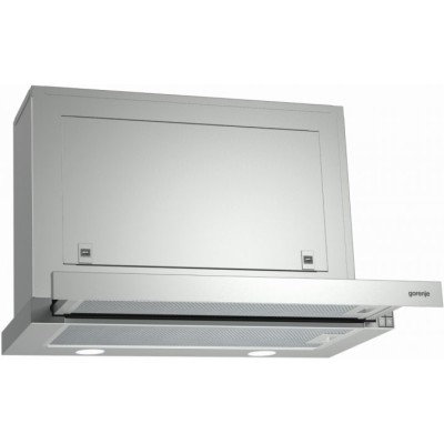 Витяжка Gorenje вбудовувана, 60см, 578м.куб/год, нерж (BHP623E8X)