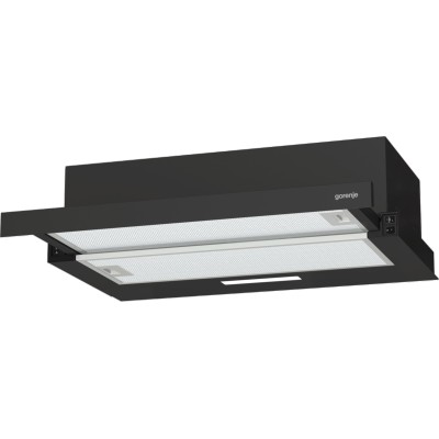 Витяжка Gorenje телескопічна, 60см, 350м.куб/год, чорний (TH60E3B)