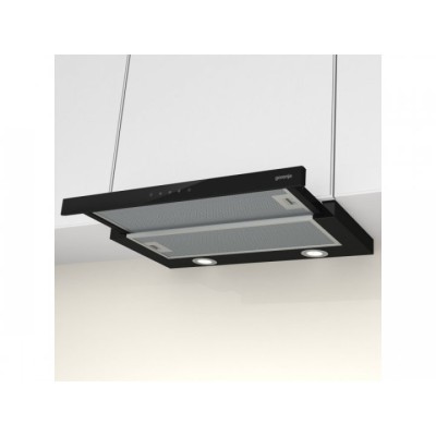 Витяжка Gorenje телескопічна, 60см, 350м.куб/год, чорний (TH64E3BG)