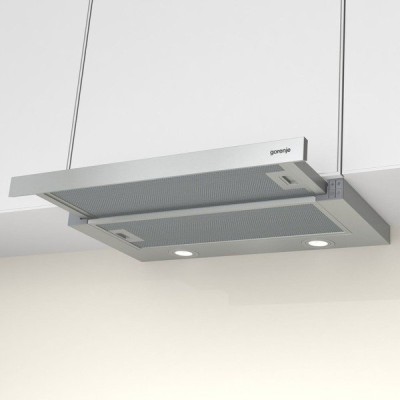 Витяжка Gorenje телескопічна, 60см, 450м.куб/год, нерж (TH62E4X)