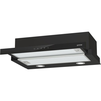 Витяжка Gorenje телескопічна, 60см, 450м.куб/год, чорний (TH64E4BG)