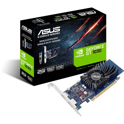 Відеокарта ASUS GeForce GT 1030 2GB GDDR5 low profile GT1030-2G-BRK (90YV0AT2-M0NA00) Відеокарта ASUS GeForce GT 1030 2GB GDDR5 low profile GT1030-2G-BRK (90YV0AT2-M0NA00)