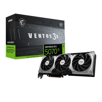 Відеокарта MSI GeForce RTX 5070 Ti 16GB GDDR7 VENTUS 3X OC (912-V531-083) Відеокарта MSI GeForce RTX 5070 Ti 16GB GDDR7 VENTUS 3X OC (912-V531-083)