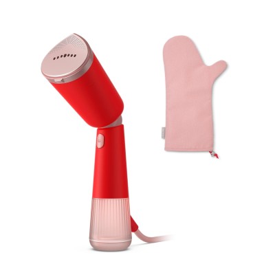 Відпарювач Philips компактний Series 5000, 1400Вт, 120мл, паровий удар -24гр, складана ручка, чохол-рукавичка, пластик, червоний Відпарювач Philips компактний Series 5000, 1400Вт, 120мл, паровий удар -24гр, складана ручка, чохол-рукавичка, пластик, червоний