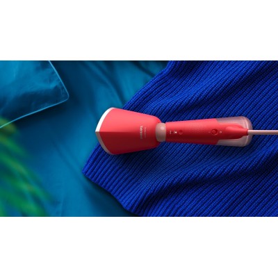 Відпарювач Philips компактний Series 5000, 1400Вт, 120мл, паровий удар -24гр, складана ручка, чохол-рукавичка, пластик, червоний Відпарювач Philips компактний Series 5000, 1400Вт, 120мл, паровий удар -24гр, складана ручка, чохол-рукавичка, пластик, червоний