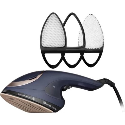 Відпарювач Russell Hobbs Steam Genie 2-в-1, 1700Вт, 150мл, паровий удар -20гр, постійна пара - 20гр, керам. підошва, синій (2837
