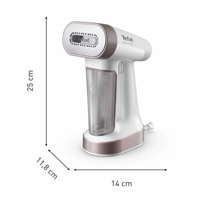 Відпарювач Tefal компактний Pure Force 2в1, 1800Вт, 180мл, постійна пара - 35гр, керам. підошва, білий (DT8720E0) Відпарювач Tefal компактний Pure Force 2в1, 1800Вт, 180мл, постійна пара - 35гр, керам. підошва, білий (DT8720E0)