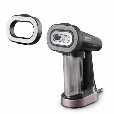Відпарювач Tefal компактний Pure Force 3в1, 1800Вт, 180мл, постійна пара - 35гр, керам. підошва, чорно-рожевий (DT8765E0) Відпарювач Tefal компактний Pure Force 3в1, 1800Вт, 180мл, постійна пара - 35гр, керам. підошва, чорно-рожевий (DT8765E0)