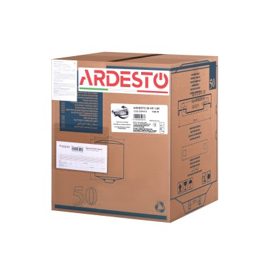 Водонагрівач електр. ARDESTO NEU NTS 50 V 1.5K EU2 круглий, 50л, 1,5кВт, мех. кер-ння, C, Італія, білий Водонагрівач електр. ARDESTO NEU NTS 50 V 1.5K EU2 круглий, 50л, 1,5кВт, мех. кер-ння, C, Італія, білий