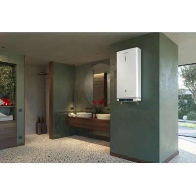 Водонагрівач електр. Ariston плаский слім VELIS PRO DRY WIFI 100 EU, 100л, 2*1,5кВт, сух тен, ун. монтаж, електр. кер-ння, B, Іт Водонагрівач електр. Ariston плаский слім VELIS PRO DRY WIFI 100 EU, 100л, 2*1,5кВт, сух тен, ун. монтаж, електр. кер-ння, B, Іт