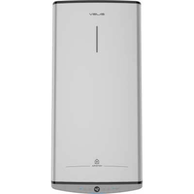 Водонагрівач електр. Ariston плаский слім VELIS TECH 80 EU, 80л, 2*1,5кВт, ун. монтаж, електр. кер-ння, B, Італія, Сірий Водонагрівач електр. Ariston плаский слім VELIS TECH 80 EU, 80л, 2*1,5кВт, ун. монтаж, електр. кер-ння, B, Італія, Сірий