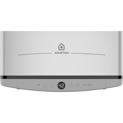 Водонагрівач електр. Ariston плаский слім VELIS TECH 80 EU, 80л, 2*1,5кВт, ун. монтаж, електр. кер-ння, B, Італія, Сірий Водонагрівач електр. Ariston плаский слім VELIS TECH 80 EU, 80л, 2*1,5кВт, ун. монтаж, електр. кер-ння, B, Італія, Сірий