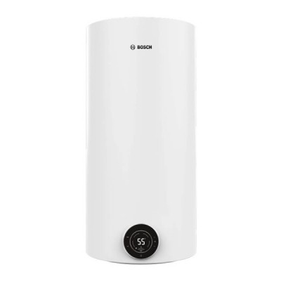 Водонагрівач електр. BOSCH круглий Tronic 4000T, 100л, 2кВт, сухий тен, вертикальний монтаж, електр. кер-ння, B, білий (77365075 Водонагрівач електр. BOSCH круглий Tronic 4000T, 100л, 2кВт, сухий тен, вертикальний монтаж, електр. кер-ння, B, білий (77365075