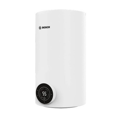 Водонагрівач електр. BOSCH круглий Tronic 4000T, 50л, 1,5кВт, сухий тен, вертикальний монтаж, електр. кер-ння, B, білий (7736507