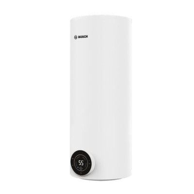 Водонагрівач електр. BOSCH круглий слім Tronic 4000T, 50л, 1,5кВт, сухий тен, вертикальний монтаж, електр. кер-ння, B, білий (77 Водонагрівач електр. BOSCH круглий слім Tronic 4000T, 50л, 1,5кВт, сухий тен, вертикальний монтаж, електр. кер-ння, B, білий (77