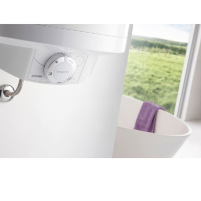 Водонагрівач електр. Gorenje круглий GBFU, 50л, 2кВт, сухий тен, ун. монтаж, мех. кер-ння, C, білий (GBFU50SIMV9)