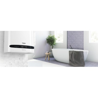 Водонагрівач електр. TESY Bellislimo Cloud плаский GCR 502722 E31 ECW Wi-Fi, 50л, 2,2кВт, ун. монтаж, електр. кер-ння, B, білий Водонагрівач електр. TESY Bellislimo Cloud плаский GCR 502722 E31 ECW Wi-Fi, 50л, 2,2кВт, ун. монтаж, електр. кер-ння, B, білий