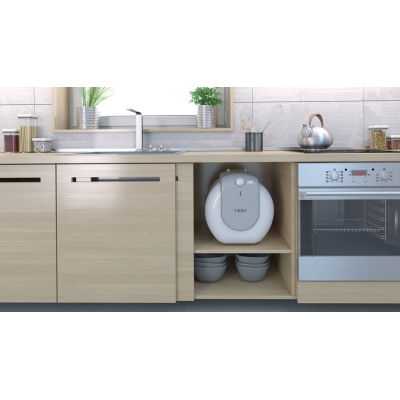 Водонагрівач електр. TESY Bilight Compact 15U GCU 1520 L52 RC, 15л, 2кВт, монтаж під мийкою, мех. кер-ння, B, білий Водонагрівач електр. TESY Bilight Compact 15U GCU 1520 L52 RC, 15л, 2кВт, монтаж під мийкою, мех. кер-ння, B, білий