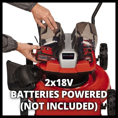 Газонокосарка акумуляторна Einhell PXC GE-CM 36/48 Li M 36В(18+18) 48см без травозбірника 30-75мм 16.9кг Газонокосарка акумуляторна Einhell PXC GE-CM 36/48 Li M 36В(18+18) 48см без травозбірника 30-75мм 16.9кг