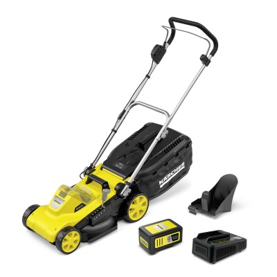 Газонокосарка акумуляторна Karcher LMO 34-18 Dual 18В 34см 25-60мм Газонокосарка акумуляторна Karcher LMO 34-18 Dual 18В 34см 25-60мм