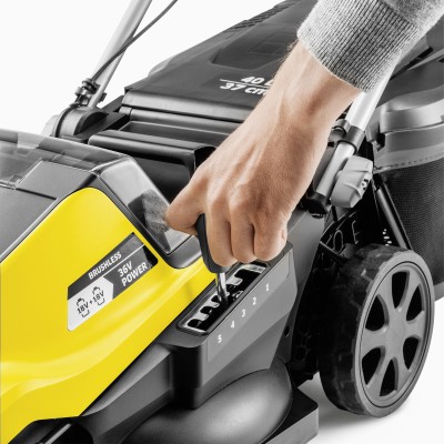 Газонокосарка акумуляторна Karcher LMO 4-18 Dual 18В акб 1х5А·год 37см 25-65мм Газонокосарка акумуляторна Karcher LMO 4-18 Dual 18В акб 1х5А·год 37см 25-65мм