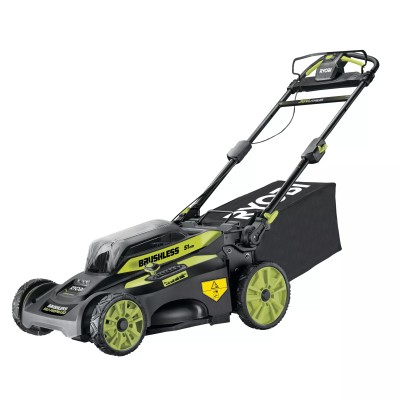Газонокосарка акумуляторна Ryobi Max Power RY36LMX51A-160 36В акб 1х6А·год 51см 70л 20-70мм самохідна 24.7кг Газонокосарка акумуляторна Ryobi Max Power RY36LMX51A-160 36В акб 1х6А·год 51см 70л 20-70мм самохідна 24.7кг