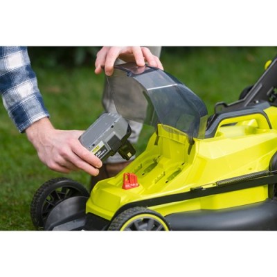 Газонокосарка акумуляторна Ryobi ONE+ HP RY18LMX40B-0 18В 40см 40л 25-70мм 18.2кг без АКБ та ЗП Газонокосарка акумуляторна Ryobi ONE+ HP RY18LMX40B-0 18В 40см 40л 25-70мм 18.2кг без АКБ та ЗП