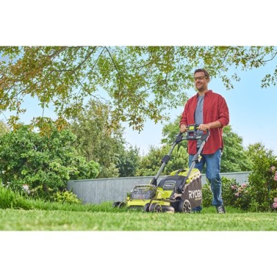 Газонокосарка акумуляторна Ryobi ONE+ HP RY18LMX40B-0 18В 40см 40л 25-70мм 18.2кг без АКБ та ЗП Газонокосарка акумуляторна Ryobi ONE+ HP RY18LMX40B-0 18В 40см 40л 25-70мм 18.2кг без АКБ та ЗП