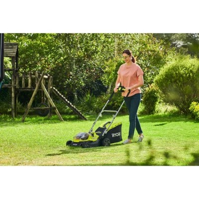 Газонокосарка гібридна Ryobi ONE+ RY18LMH37A-250 18В/220В акб 2х5А·год 37см 45л 25-70мм 15.7кг Газонокосарка гібридна Ryobi ONE+ RY18LMH37A-250 18В/220В акб 2х5А·год 37см 45л 25-70мм 15.7кг