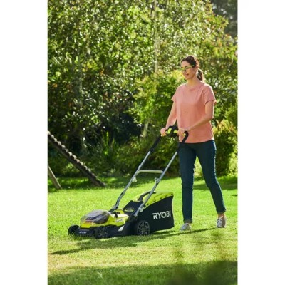 Газонокосарка гібридна Ryobi ONE+ RY18LMH37A-250 18В/220В акб 2х5А·год 37см 45л 25-70мм 15.7кг Газонокосарка гібридна Ryobi ONE+ RY18LMH37A-250 18В/220В акб 2х5А·год 37см 45л 25-70мм 15.7кг