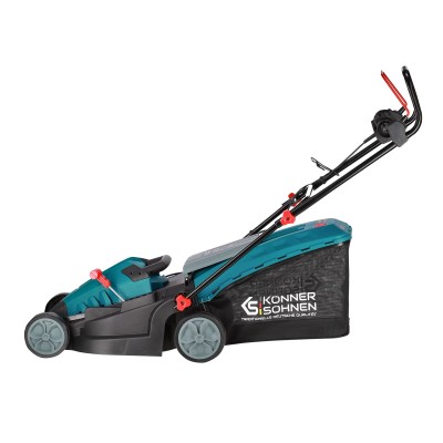 Газонокосарка мережева Konner&Sohnen KS 38LM-BL 1400Вт 38см 50л 25-65мм 16.5кг Газонокосарка мережева Konner&Sohnen KS 38LM-BL 1400Вт 38см 50л 25-65мм 16.5кг