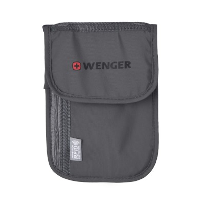Гаманець на шию, Wenger Neck Wallet with RFID pocket, сірий (604589) Гаманець на шию, Wenger Neck Wallet with RFID pocket, сірий (604589)