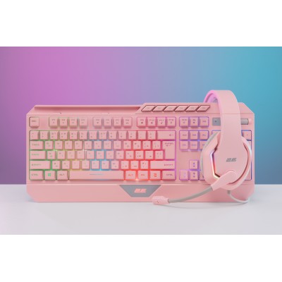 Гарнітура ігрова 2E GAMING HG315, 7.1, USB-A, RGB, 2м, рожевий (2E-HG315PK-7.1) Гарнітура ігрова 2E GAMING HG315, 7.1, USB-A, RGB, 2м, рожевий (2E-HG315PK-7.1)