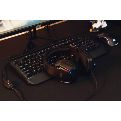 Гарнітура ігрова 2E GAMING HG315, 7.1, USB-A, RGB, 2м, чорний (2E-HG315BK-7.1) Гарнітура ігрова 2E GAMING HG315, 7.1, USB-A, RGB, 2м, чорний (2E-HG315BK-7.1)