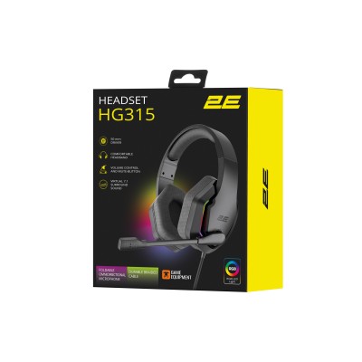 Гарнітура ігрова 2E GAMING HG315, 7.1, USB-A, RGB, 2м, чорний (2E-HG315BK-7.1) Гарнітура ігрова 2E GAMING HG315, 7.1, USB-A, RGB, 2м, чорний (2E-HG315BK-7.1)