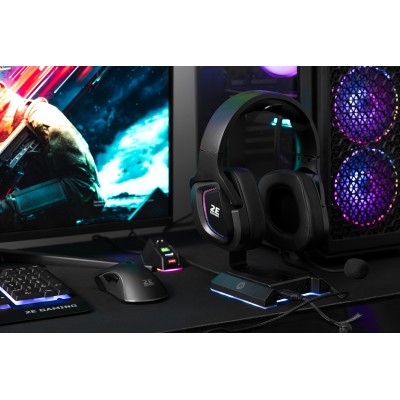 Гарнітура ігрова 2E GAMING HG340, 7.1, USB-A, RGB, 2м, чорний (2E-HG340BK-7.1)