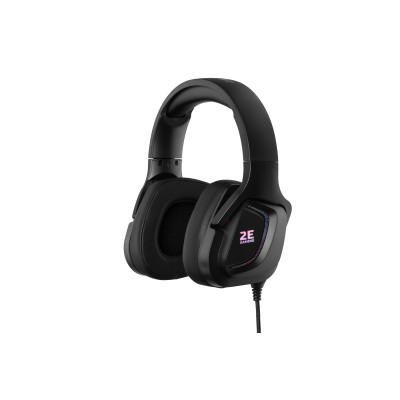 Гарнітура ігрова 2E GAMING HG340, 7.1, USB-A, RGB, 2м, чорний (2E-HG340BK-7.1)