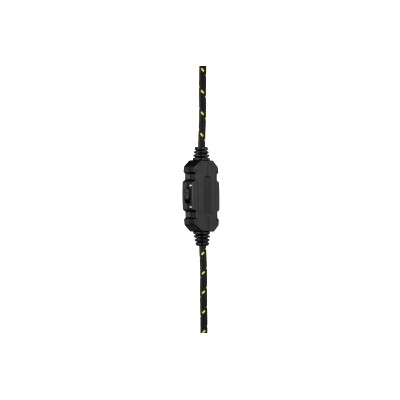 Гарнітура ігрова 2E GAMING HG340, mini-jack/dual 3.5mm, RGB, 2м, жовтий (2E-HG340YW)