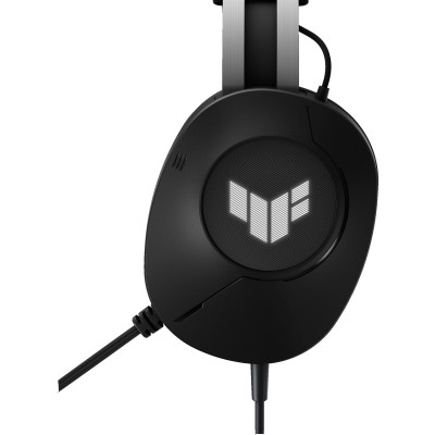 Гарнітура ігрова ASUS TUF Gaming H1 GEN II, USB-A, 2м., чорний (90YH044B-BHUA00)