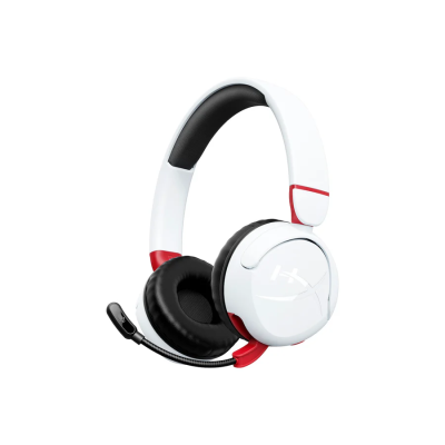 Гарнітура ігрова HyperX Cloud Mini, mini-jack/BT, 1.2м, білий-червоний (7G8F2AA) Гарнітура ігрова HyperX Cloud Mini, mini-jack/BT, 1.2м, білий-червоний (7G8F2AA)