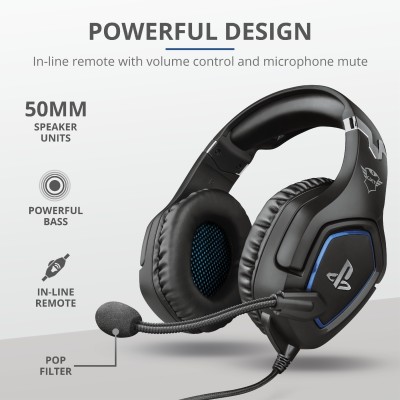 Гарнітура ігрова Trust GXT 488 Forze-G for PS4, 3.5мм, чорний Гарнітура ігрова Trust GXT 488 Forze-G for PS4, 3.5мм, чорний