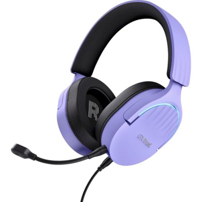 Гарнітура ігрова Trust GXT 490 FAYZO, 7.1, USB-A, 2м, фіолетовий Гарнітура ігрова Trust GXT 490 FAYZO, 7.1, USB-A, 2м, фіолетовий