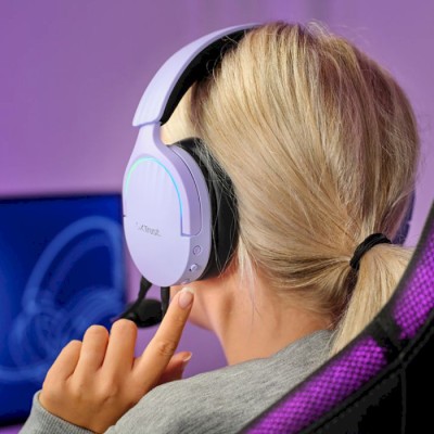 Гарнітура ігрова Trust GXT 490 FAYZO, 7.1, USB-A, 2м, фіолетовий Гарнітура ігрова Trust GXT 490 FAYZO, 7.1, USB-A, 2м, фіолетовий