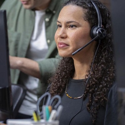 Гарнітура комп'ютерна моно On-ear Poly EncorePro 310, Quick Disconnect, всеспрямований, чорний (77T43AA)