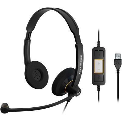 Гарнітура комп'ютерна стерео On-Ear EPOS IMPACT SC 60 USB ML, USB, односпрямований, сертифікат Microsoft Teams, 2.1м, Чорний (10 Гарнітура комп'ютерна стерео On-Ear EPOS IMPACT SC 60 USB ML, USB, односпрямований, сертифікат Microsoft Teams, 2.1м, Чорний (10