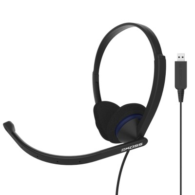 Гарнітура комп'ютерна стерео On-Ear Koss CS200, USB, Uni Mic, 2.4м, Чорний (194390.101) Гарнітура комп'ютерна стерео On-Ear Koss CS200, USB, Uni Mic, 2.4м, Чорний (194390.101)