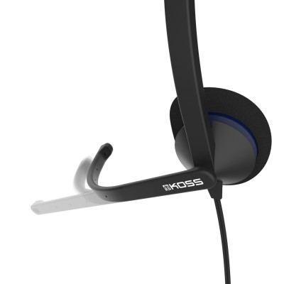Гарнітура комп'ютерна стерео On-Ear Koss CS200, USB, Uni Mic, 2.4м, Чорний (194390.101) Гарнітура комп'ютерна стерео On-Ear Koss CS200, USB, Uni Mic, 2.4м, Чорний (194390.101)