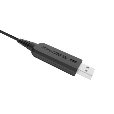 Гарнітура комп'ютерна стерео On-Ear Koss CS200, USB, Uni Mic, 2.4м, Чорний (194390.101) Гарнітура комп'ютерна стерео On-Ear Koss CS200, USB, Uni Mic, 2.4м, Чорний (194390.101)