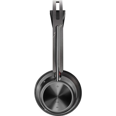 Гарнітура комп'ютерна стерео On-ear Poly Voyager Focus 2, USB-A, Bluetooth, всеспрямований, ANC, Acoustic fence, чорний Гарнітура комп'ютерна стерео On-ear Poly Voyager Focus 2, USB-A, Bluetooth, всеспрямований, ANC, Acoustic fence, чорний